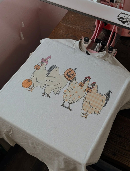 Spooky chickens