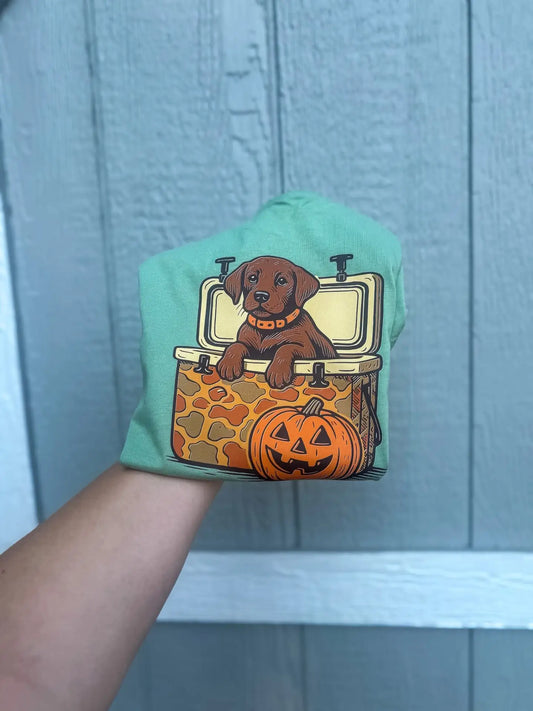 Pumpkin Pup Cooler | Graphic T-Shirt